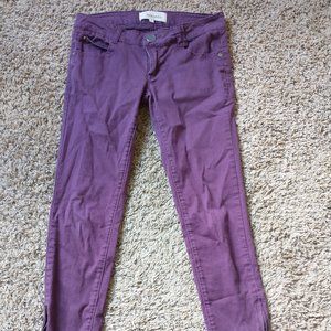 Rewind - Size 5 - Maroon Skinny Pants